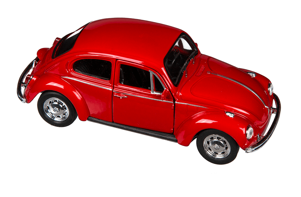 Model car with pull back, VW Beetle 1960,