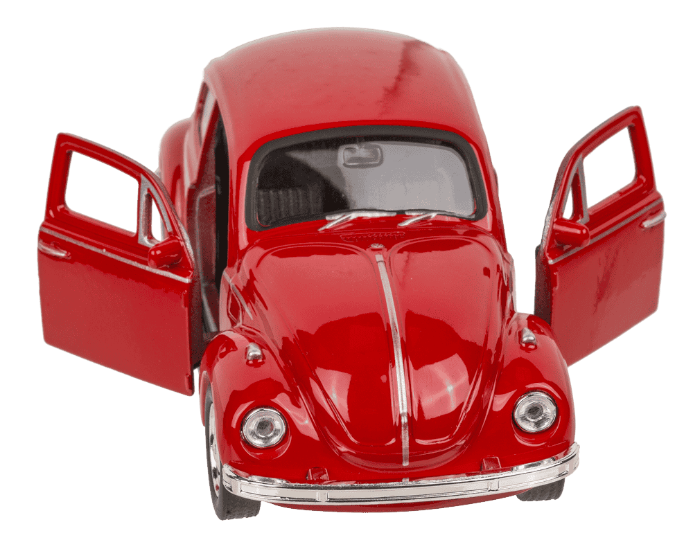 Model car with pull back, VW Beetle 1960,