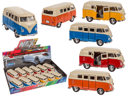 Model car with pull back, VW T1 Bus 1963,