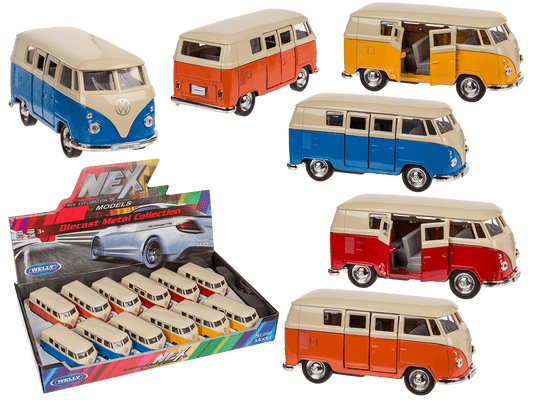 Model car with pull back, VW T1 Bus 1963,