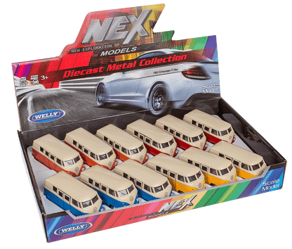 Model car with pull back, VW T1 Bus 1963,