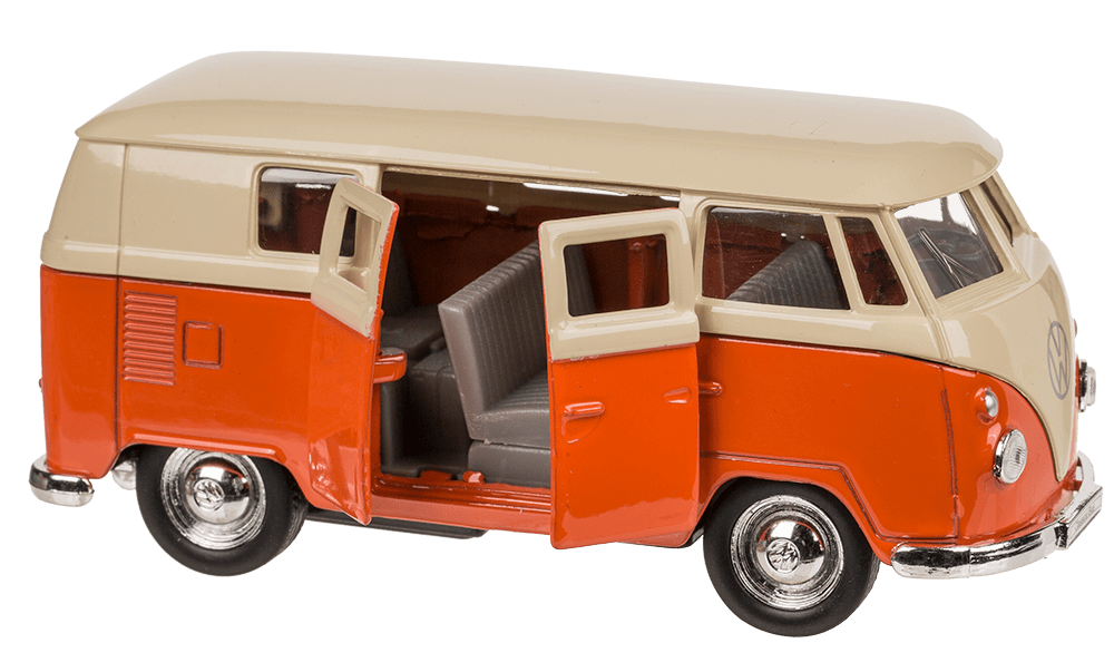 Model car with pull back, VW T1 Bus 1963,