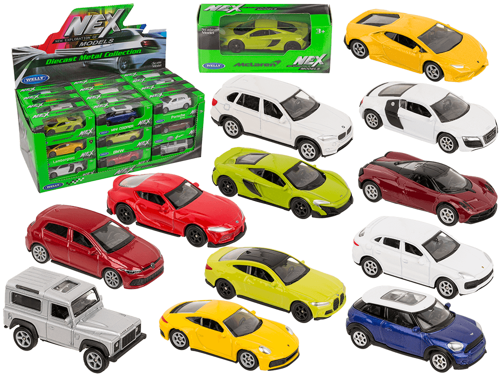 Metal model car, with plastic,