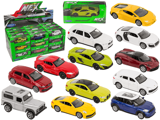 Metal model car, with plastic,