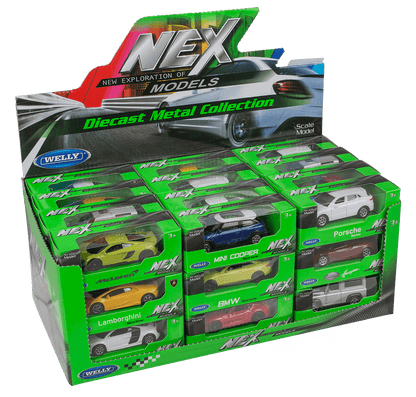 Metal model car, with plastic,