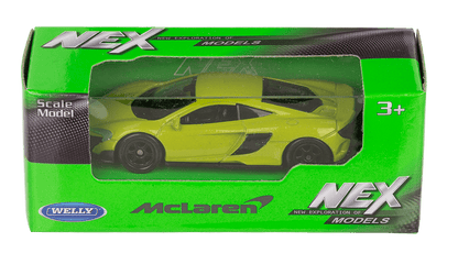 Metal model car, with plastic,