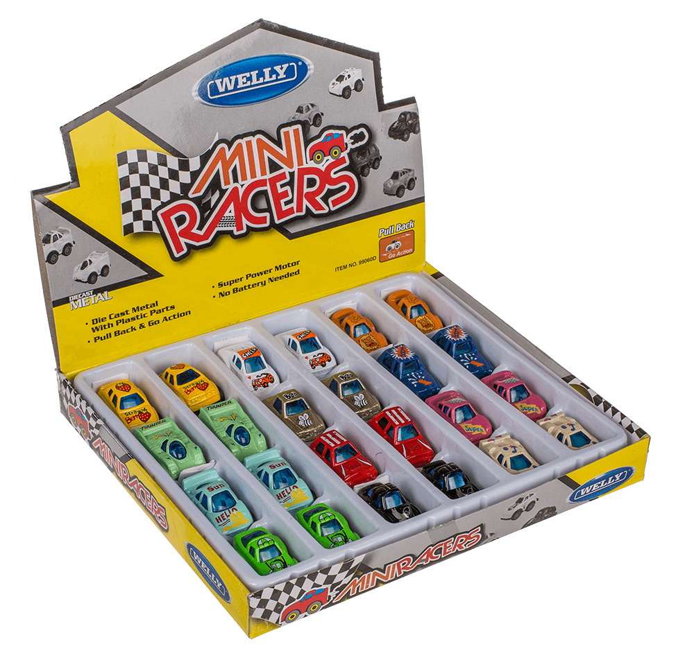 Mini metal model car with pull back, Racer,