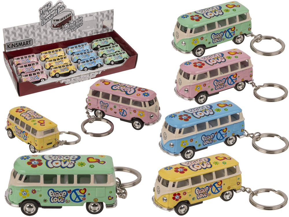Keychain, model car with pull back,