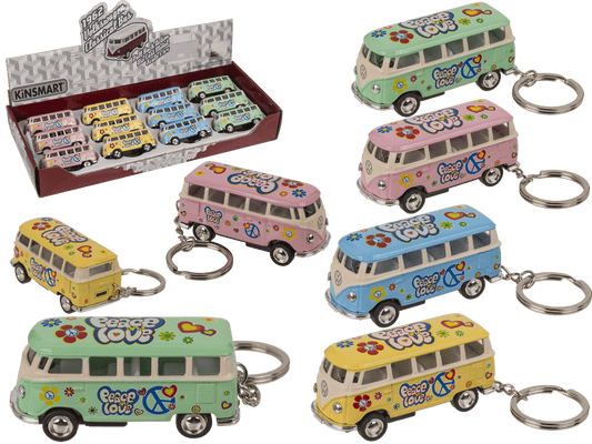 Keychain, model car with pull back,