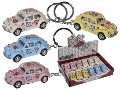 Keychain, model car with pull back,
