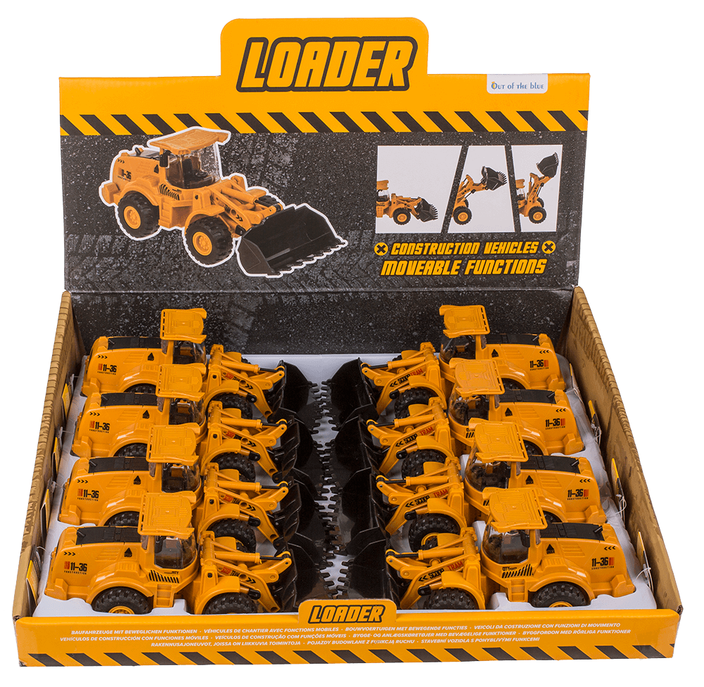 Construction Vehicle, Loader, approx. 17,8 cm,