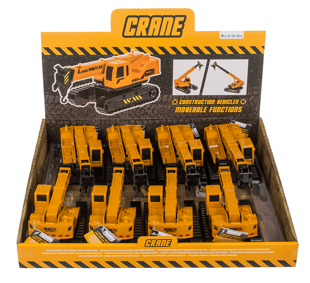 Construction Vehicle, Crane, approx. 21 cm,