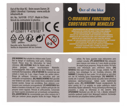 Construction Vehicle, Dumper Truck, approx. 12 cm,