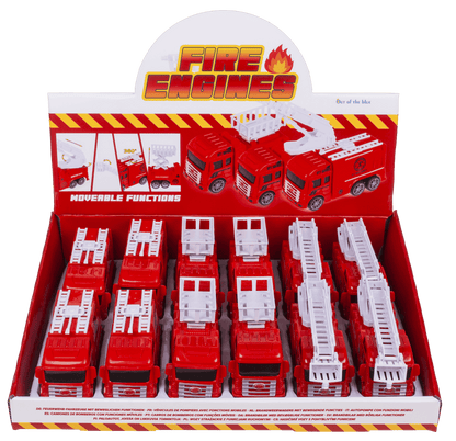 Fire Engines, with friction movement & moveable