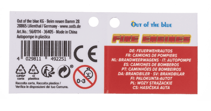 Fire Engines, with friction movement & moveable