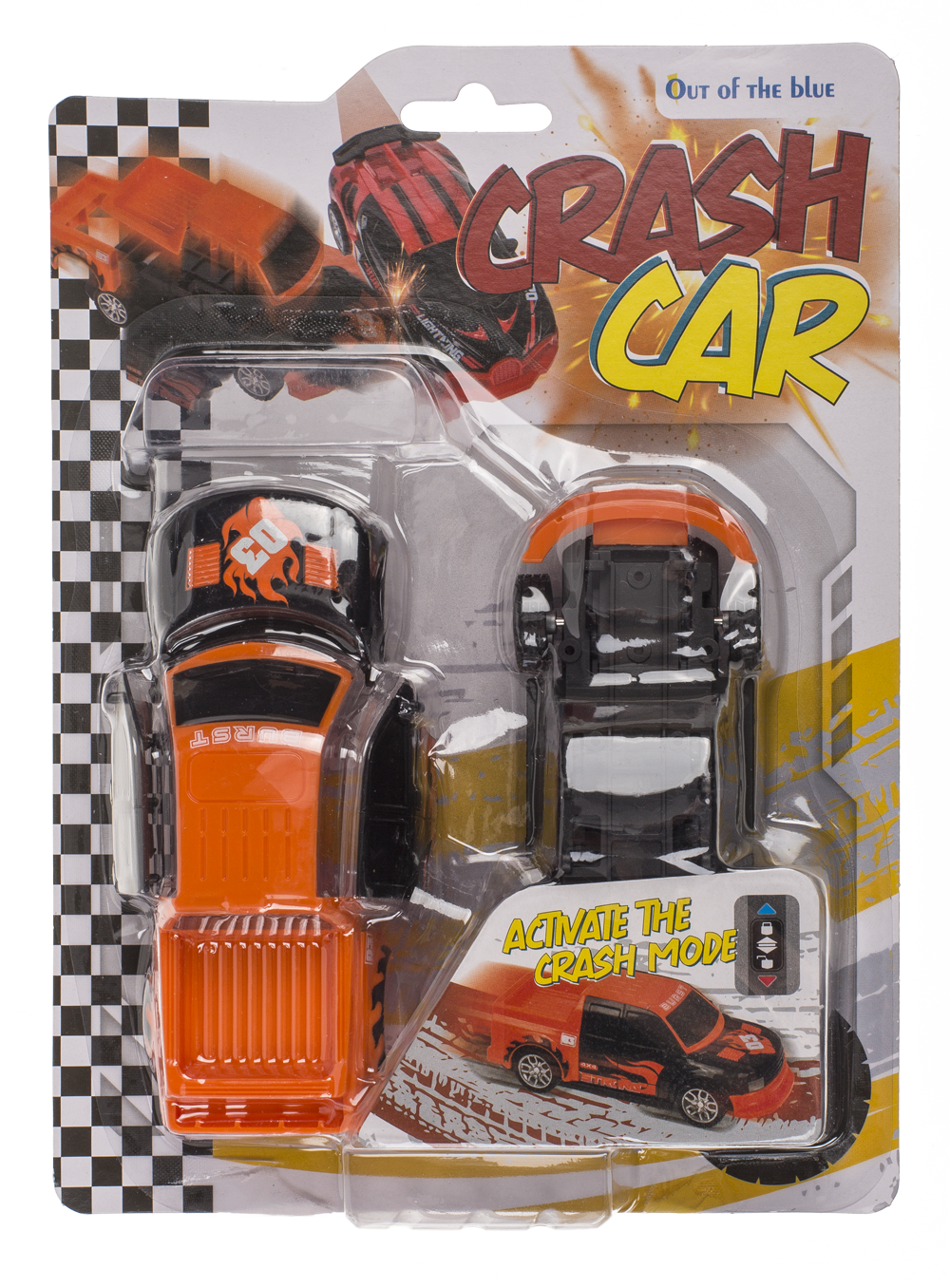 Burst car with pull back, 12,6 cm,