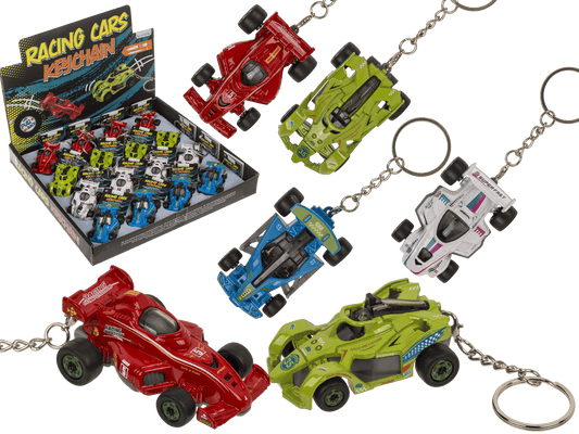 Metal Keyring, Racing car with pull back