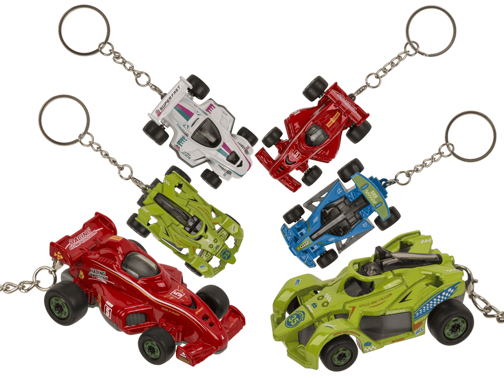 Metal Keyring, Racing car with pull back