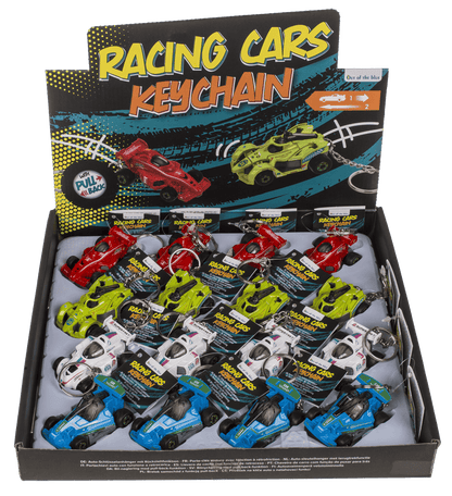 Metal Keyring, Racing car with pull back
