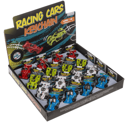 Metal Keyring, Racing car with pull back