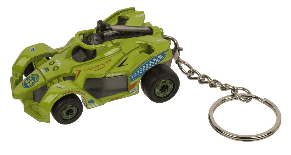 Metal Keyring, Racing car with pull back
