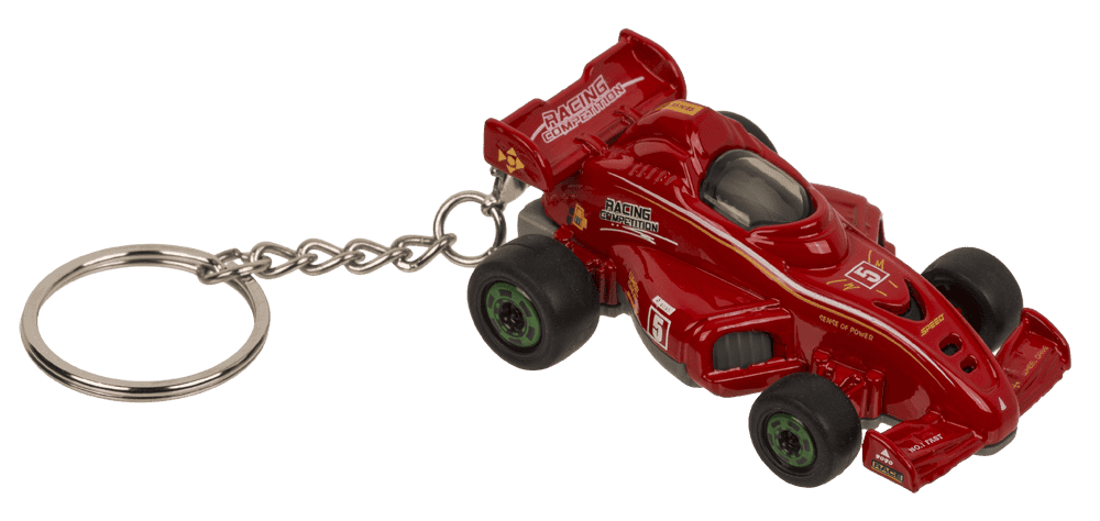 Metal Keyring, Racing car with pull back