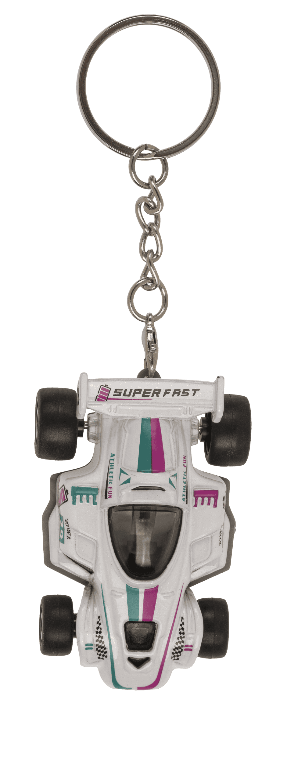 Metal Keyring, Racing car with pull back