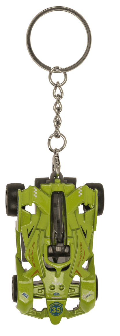 Metal Keyring, Racing car with pull back