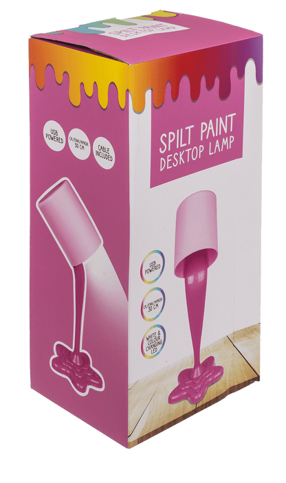 Spilt Paint Desktop Lamp, neon pink,