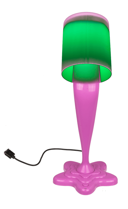 Spilt Paint Desktop Lamp, neon pink,