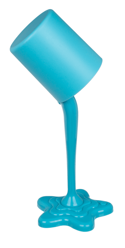 Spilt Paint Desktop Lamp, neon blue,