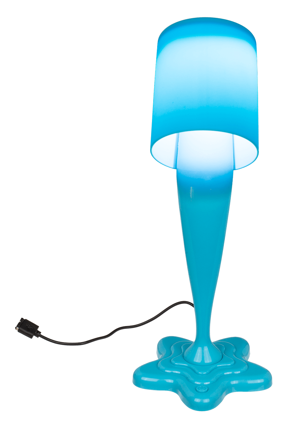 Spilt Paint Desktop Lamp, neon blue,