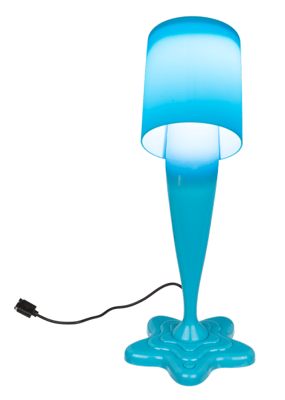 Spilt Paint Desktop Lamp, neon blue,