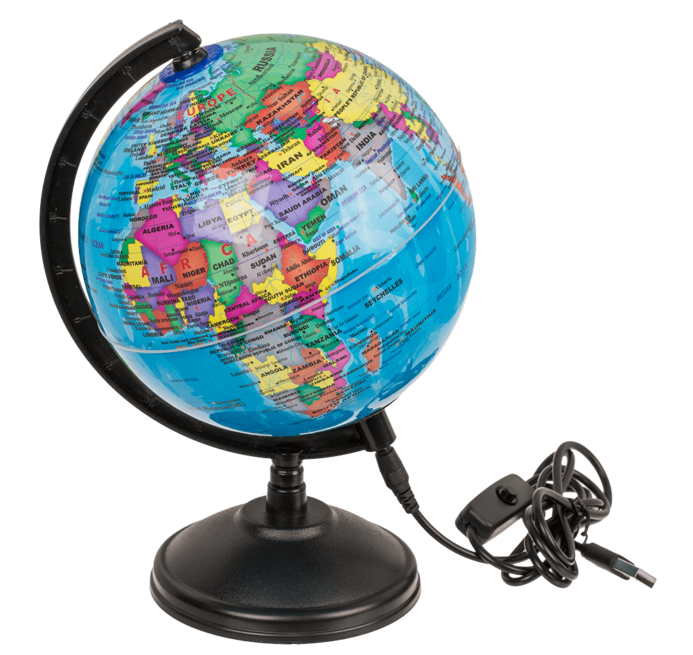 Lamp with LED, Globe,