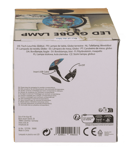 Lamp with LED, Globe,