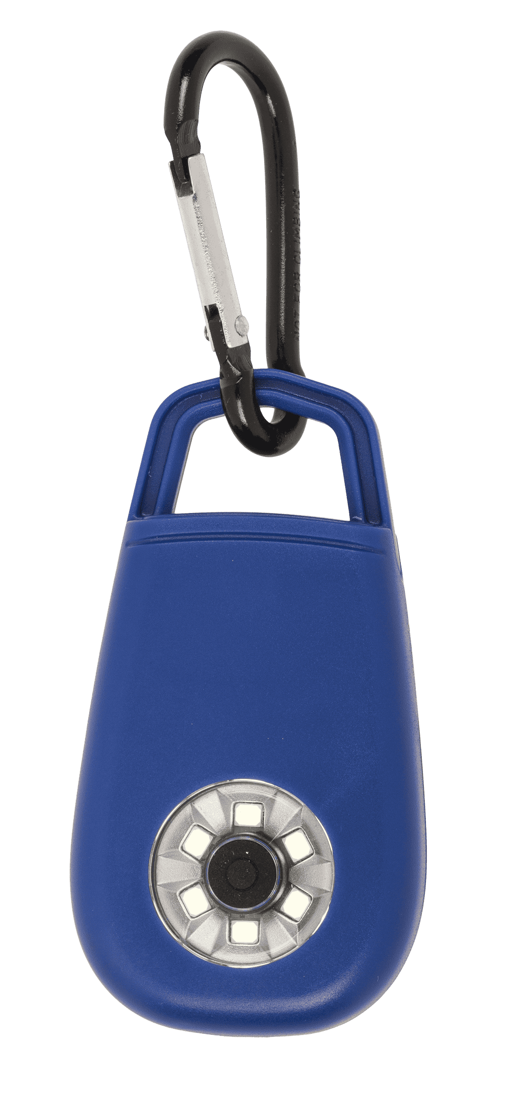 Pocket alarm with LED & snap hook,