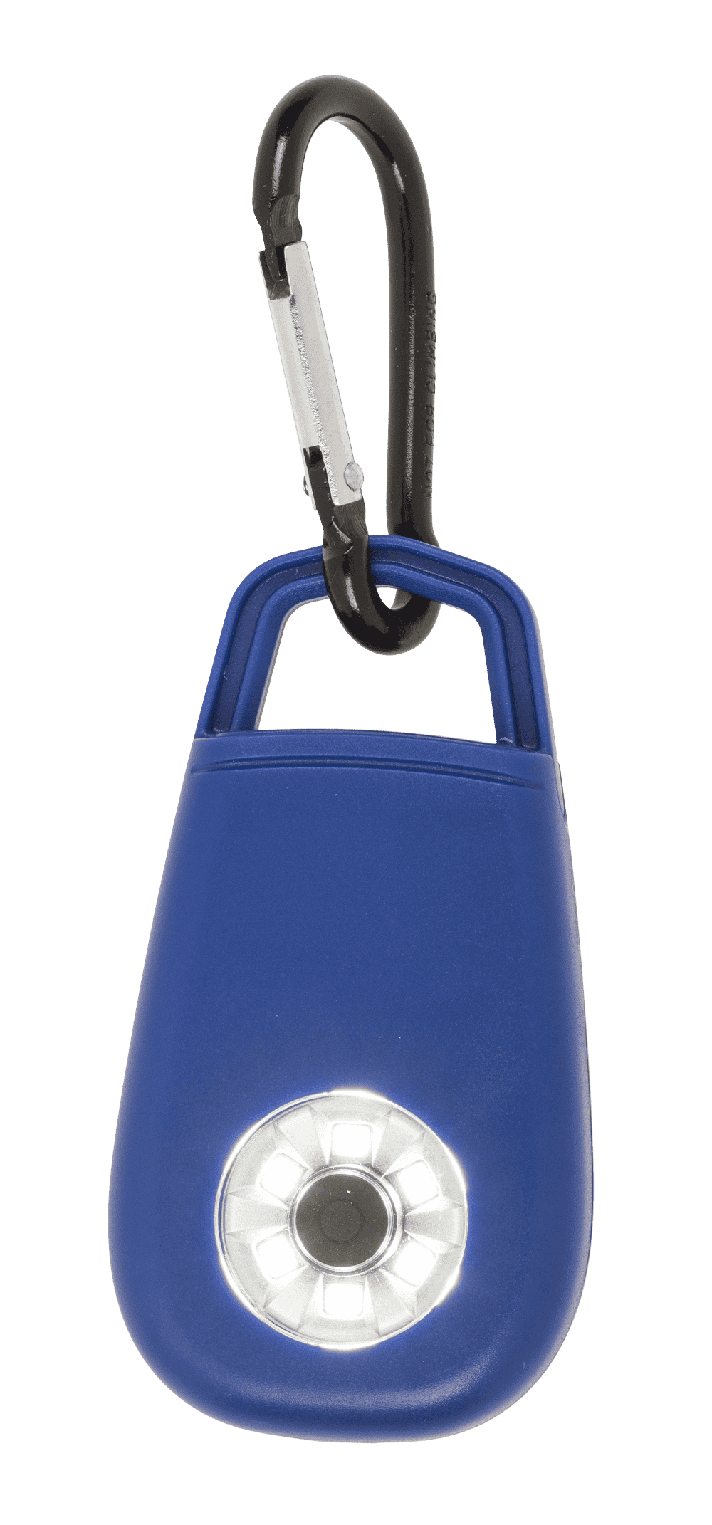 Pocket alarm with LED & snap hook,