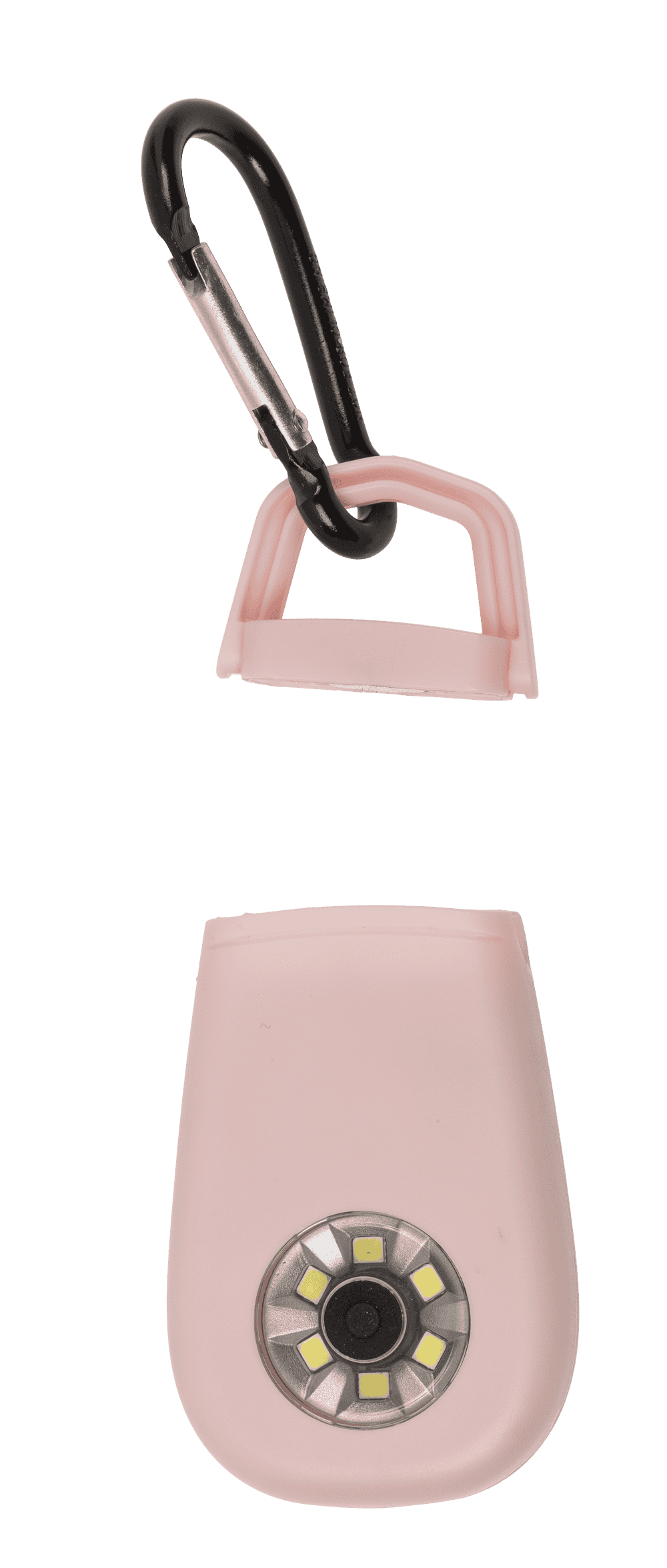 Pocket alarm with LED & snap hook,