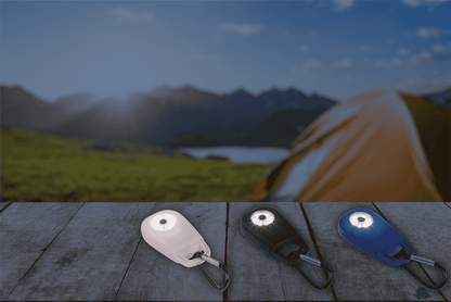 Pocket alarm with LED & snap hook,
