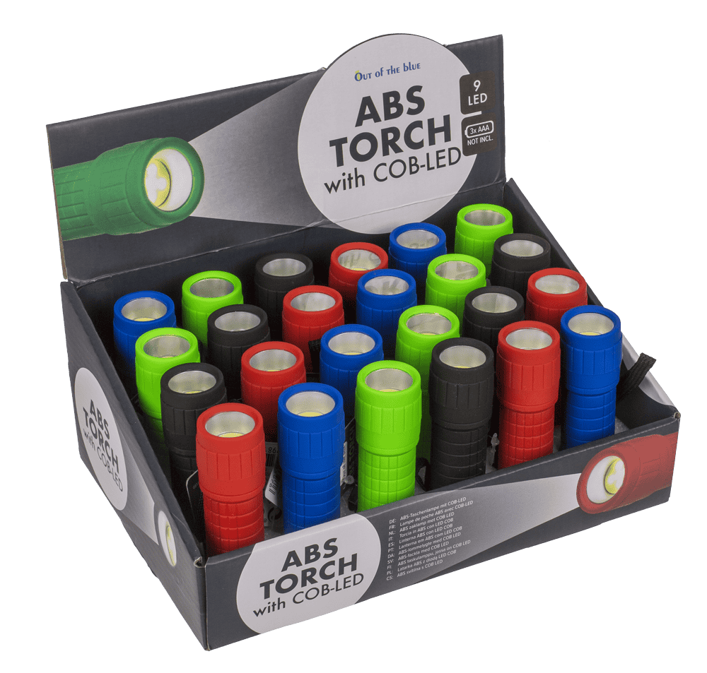 ABS  torch with COB-LED, ca 10 cm,