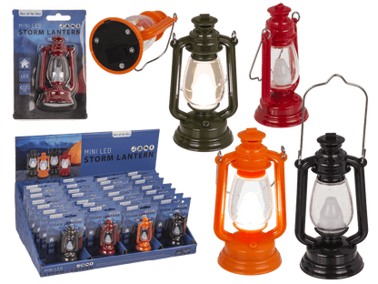Mini LED storm lantern, 9 x 4 cm,