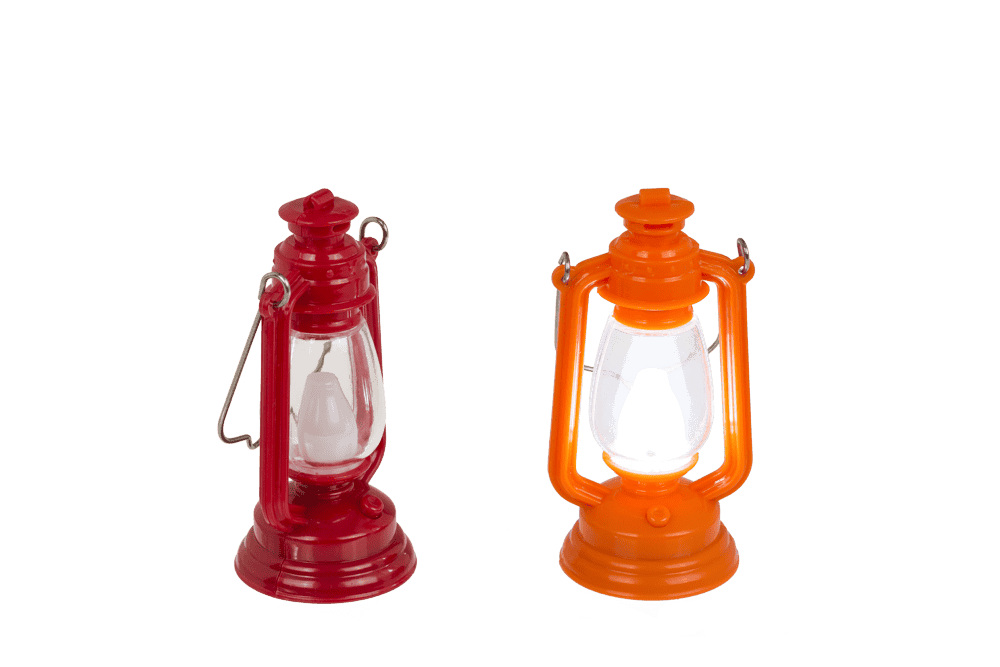 Mini LED storm lantern, 9 x 4 cm,