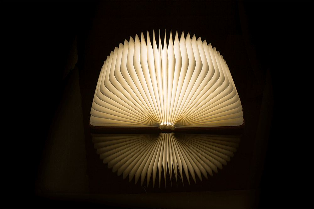 LED mood lamp, Book, ca. 17 x 13 cm,