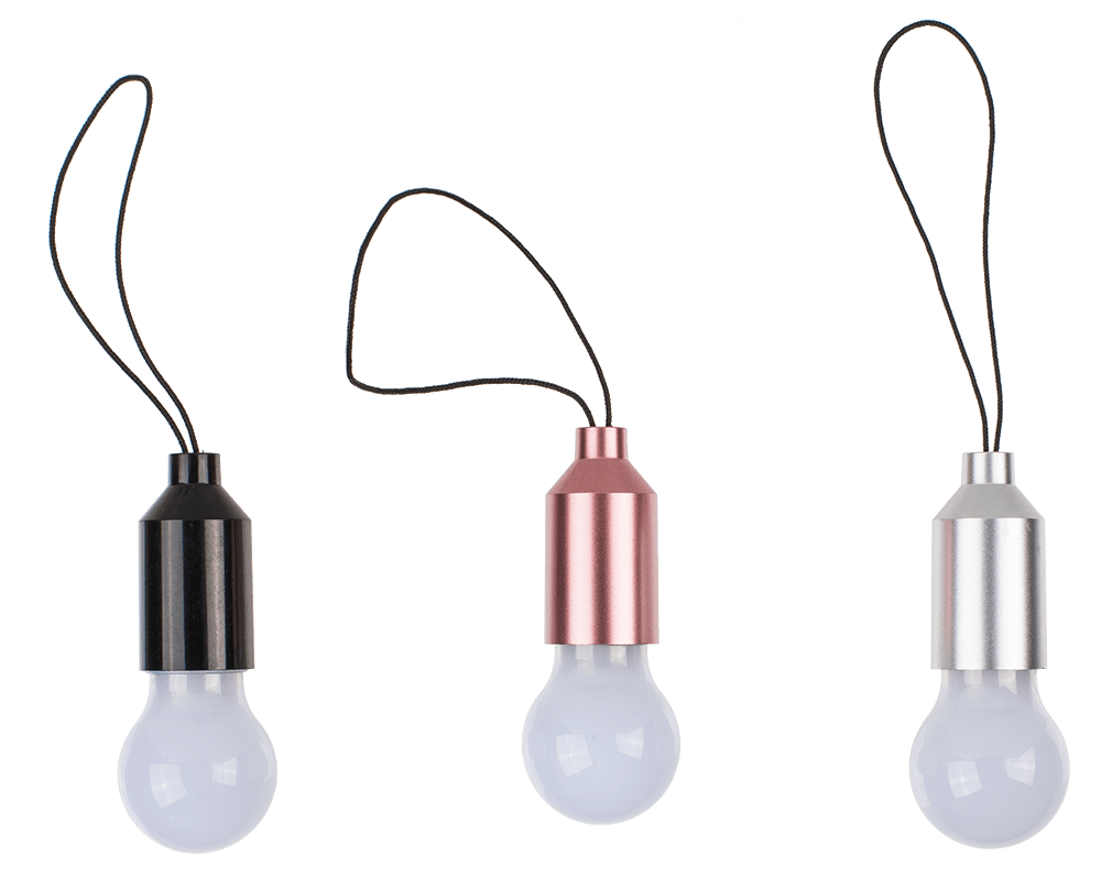 Mini LED pushing lamp, ca. 5 cm, 3 colours ass.,