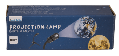 Projection lamp, Earth & Moon, alu + ABS material,