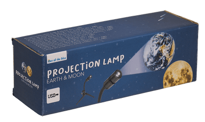 Projection lamp, Earth & Moon, alu + ABS material,