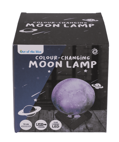 Color Changing Lamp, Moon, ca. 10 cm,