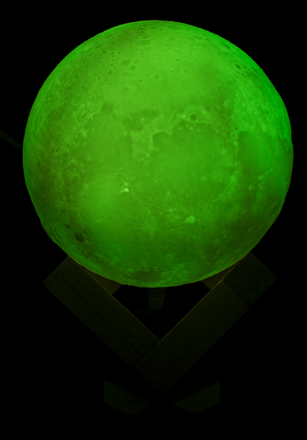 Color Changing Lamp, Moon, ca. 10 cm,