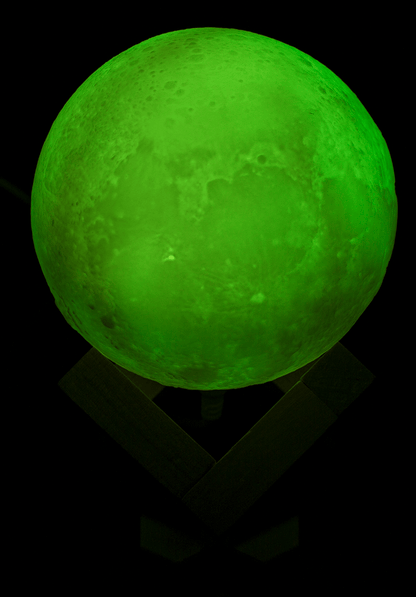 Color Changing Lamp, Moon, ca. 10 cm,