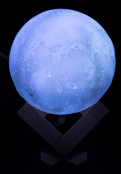 Color Changing Lamp, Moon, ca. 10 cm,